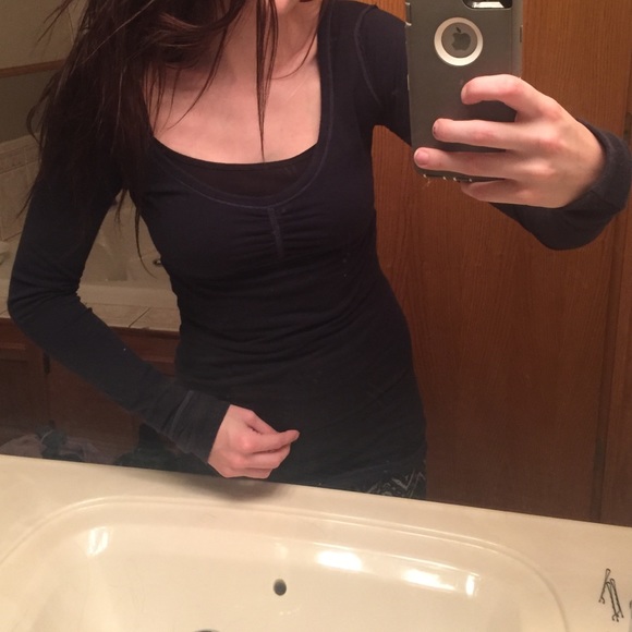blue long sleeve