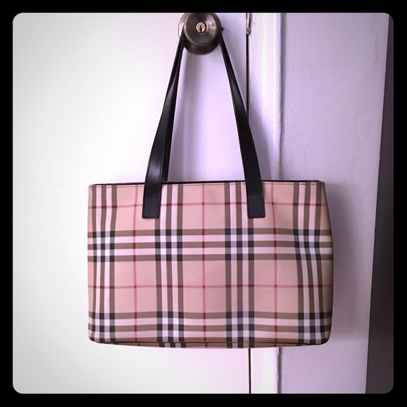 Authentic Vintage Burberry Small Tote