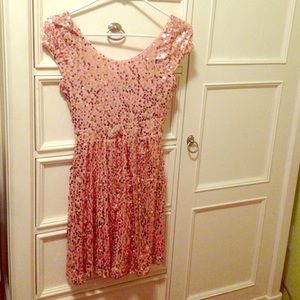 Rue 21 pink sequin dress!