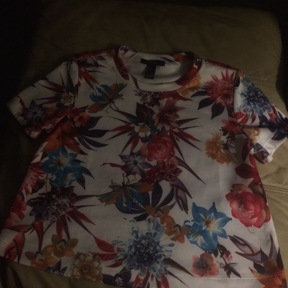 Forever21 floral crop top
