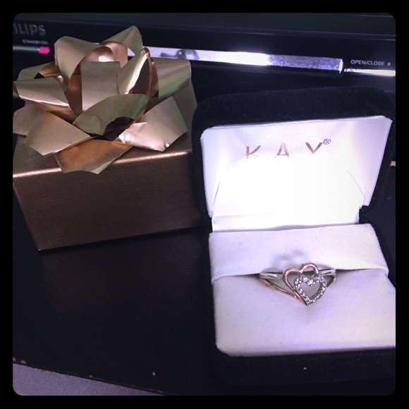 Kay jewlers  double heart ring