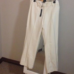 Talbots cream slacks