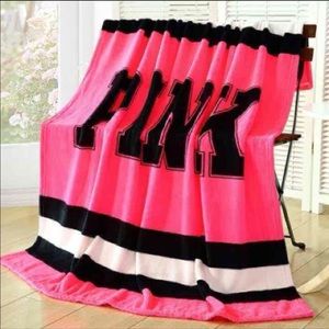 PINK Vs Fleece Blanket Color:Pink