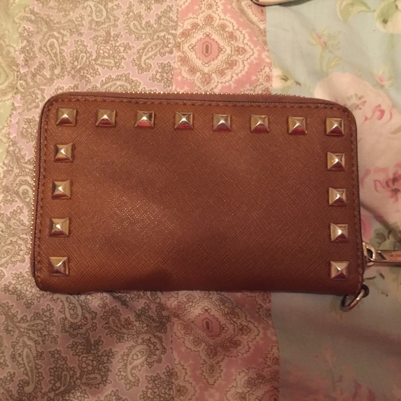 Brown Michael Kors Studded wallet - Picture 2 of 3