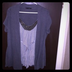 💓Amazing blouse with cardigan attached