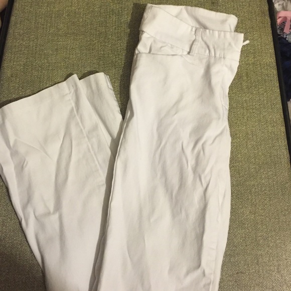 Work pants or dress pants white stretchy xs small