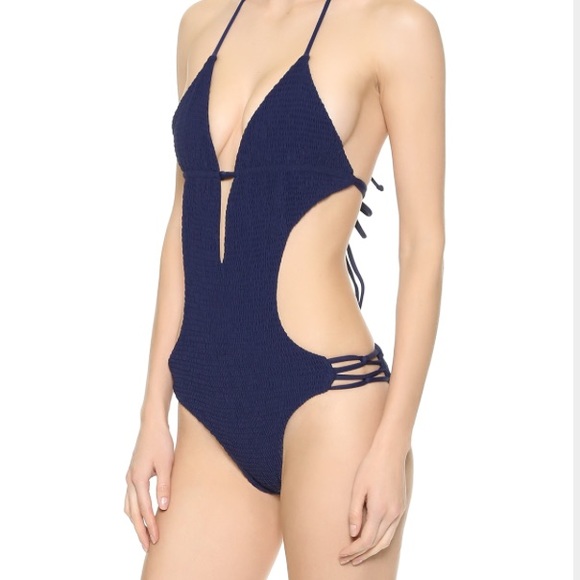 NWT Tori Praver Sienna One Piece in Indigo