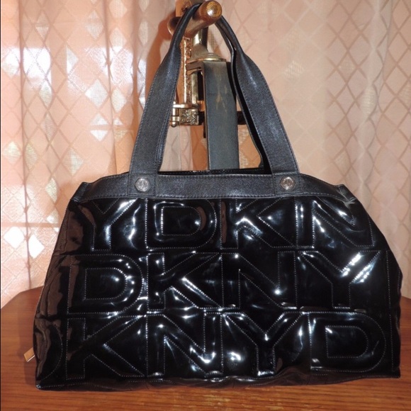 DKNY patent leather bag