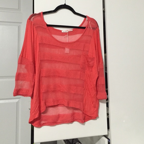 Coral sweater