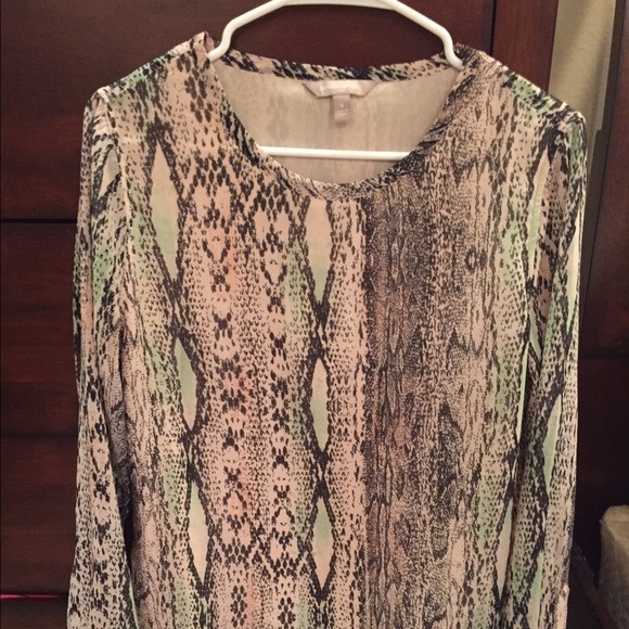 Banana Republic Snakeskin Blouse