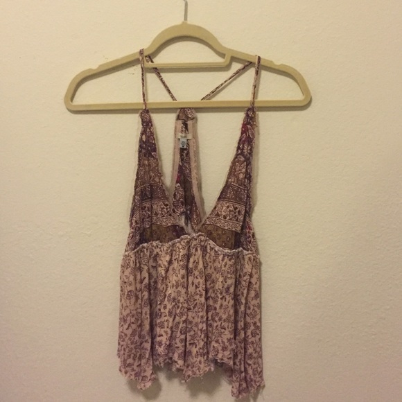 Encore Floral Print Racer Back Tank