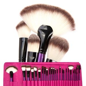 ❤️ 24pcs Purple Pro Cosmetic Brushes❤️