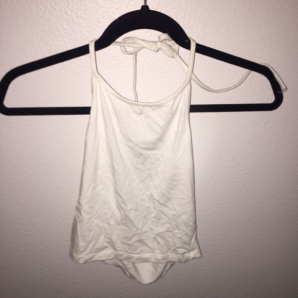White Brandy Melville halter top