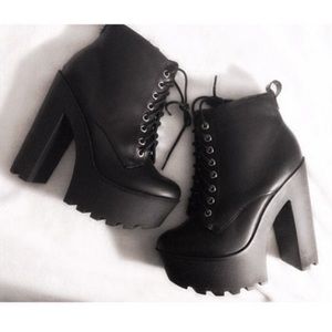 Chunky Platform Ankle Boots