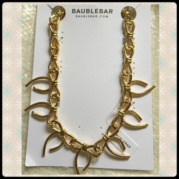 💕NWT💕BAUBLEBAR Bow Collar Necklace💕 - Picture 3 of 4