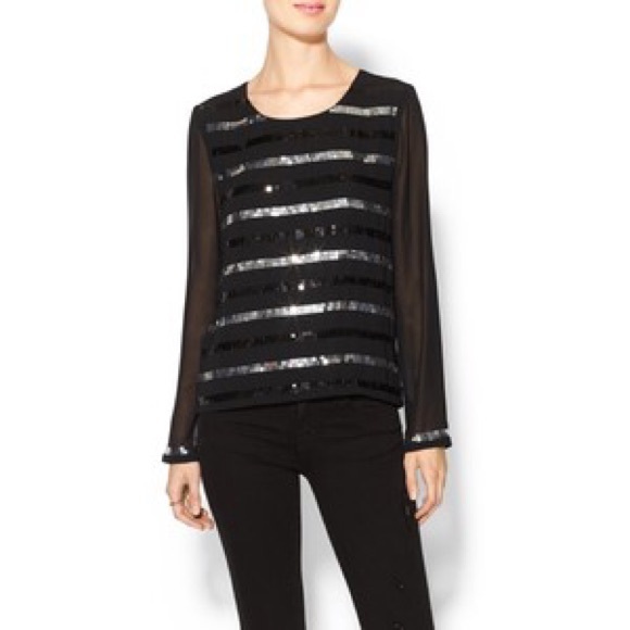 Sheer sequin top