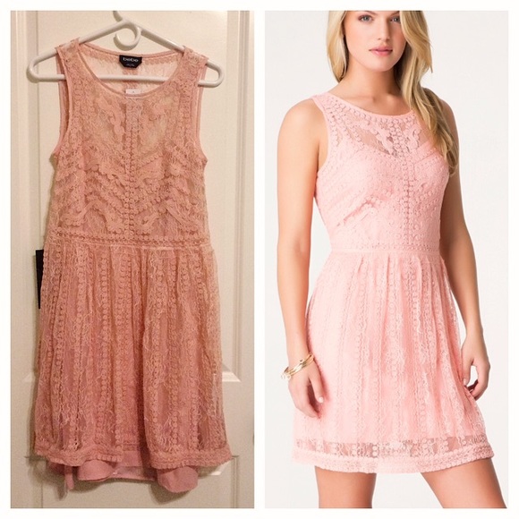 HP NWT bebe embroidered-lace dress - Picture 2 of 3