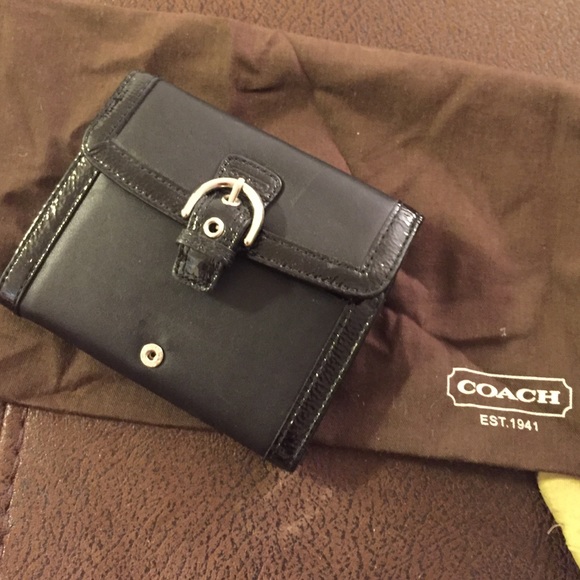 Leather coach wallet