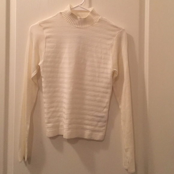 Never worn cream turtle neck sweater-shirt.