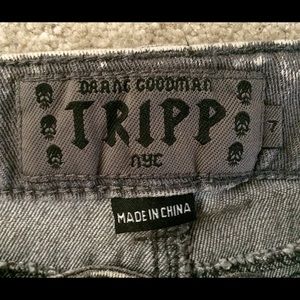 Tripp nyc Shorts - Tripp NYC grey snow wash cut off shorts sz 7 Tripp nyc Shorts - Tripp NYC grey snow wash cut off shorts sz 7