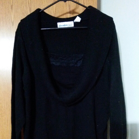 Denim 24/7 brand sweater blouse
