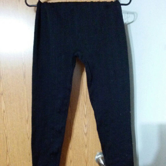Black one size plus size thick leggings