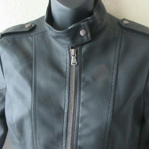 Faux leather jacket