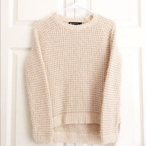 Cream and white sweater