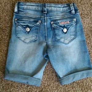Girls Hudson jeans denim shorts sz 10