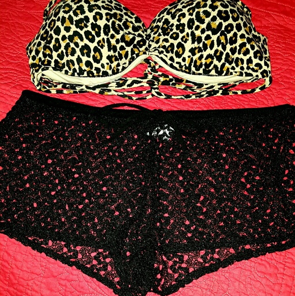 Cheetah bikini top