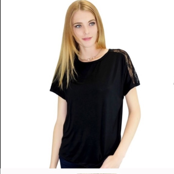 Lilliana Black Lace Blouse