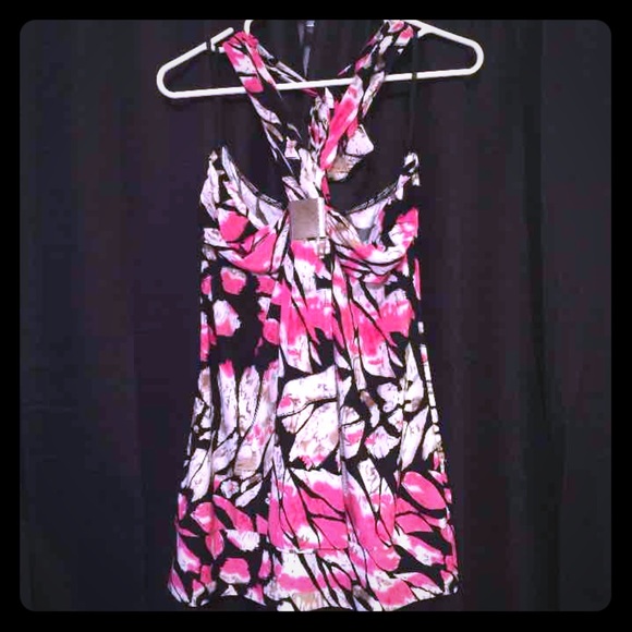 Pink halter top
