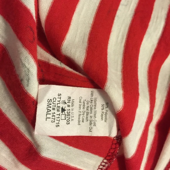 Womens Buckle DayTrip Red & White Embellished Top - Picture 3 of 4