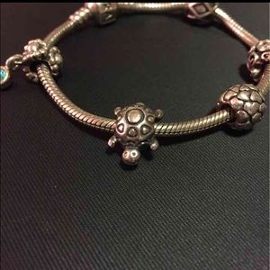 Authentic PANDORA turtle charm