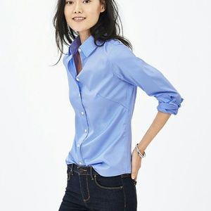 Banana Republic Fitted Non-Iron Sateen Shirt