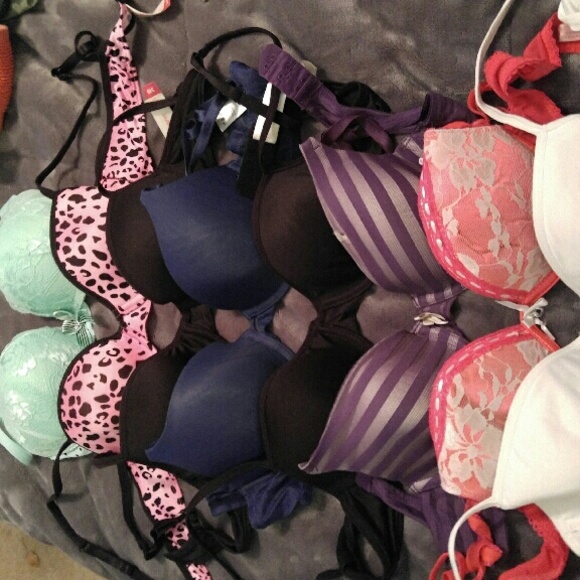 8 super cute bras size 34a- 34 B