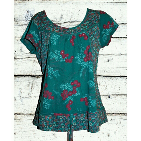 Mantaray  Tops - Anthropologie Mantaray Paisley Top Sz 8