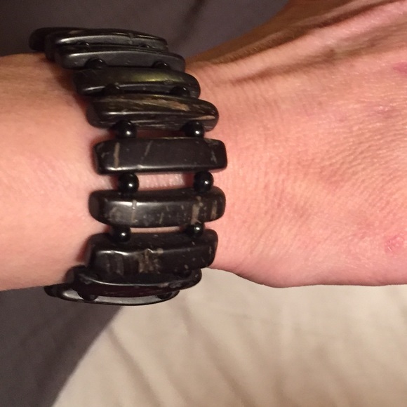 Brown Wooden Bracelet. One Size Fits All