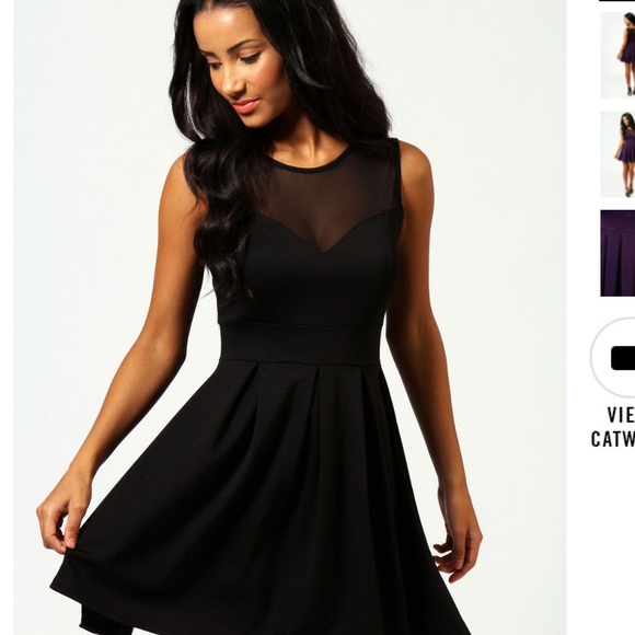 Boohoo Black Skater Dress