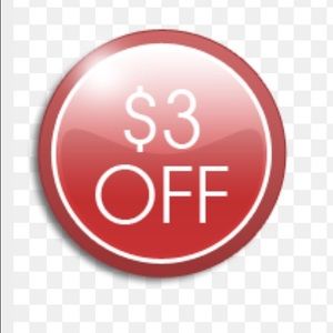 $3 off clothing, shoes, and bags!