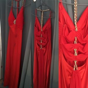 Red Cache Gown • Formal Dress