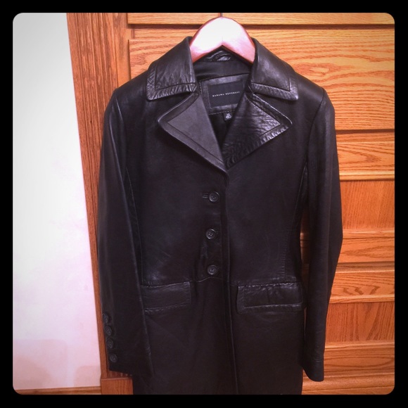 SOLD Gorgeous NWOT Banana Republic leather coat