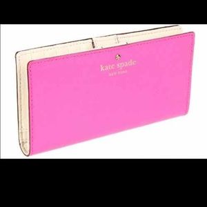 Stacy Kate Spade Wallet Hot Pink