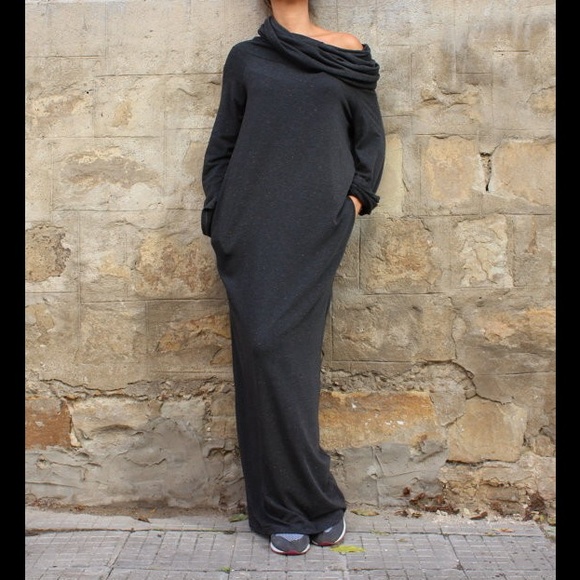 Hooded oversized boyfriend lounge dress