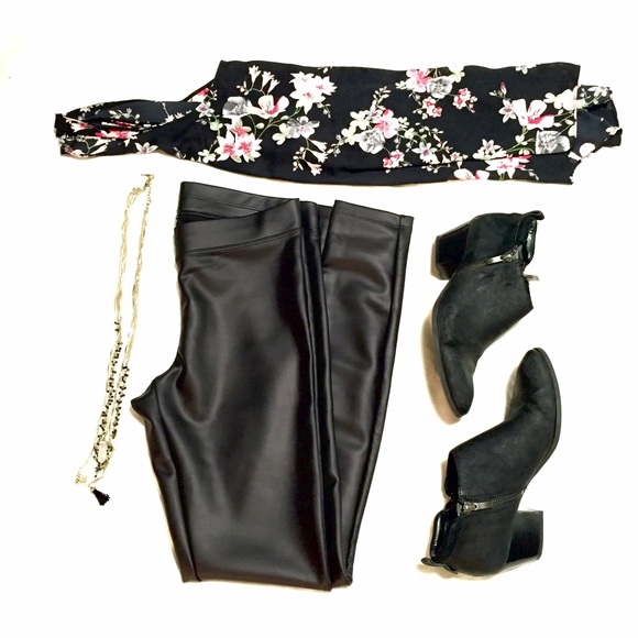 Express Faux Leather Leggings S - Worn 2x!