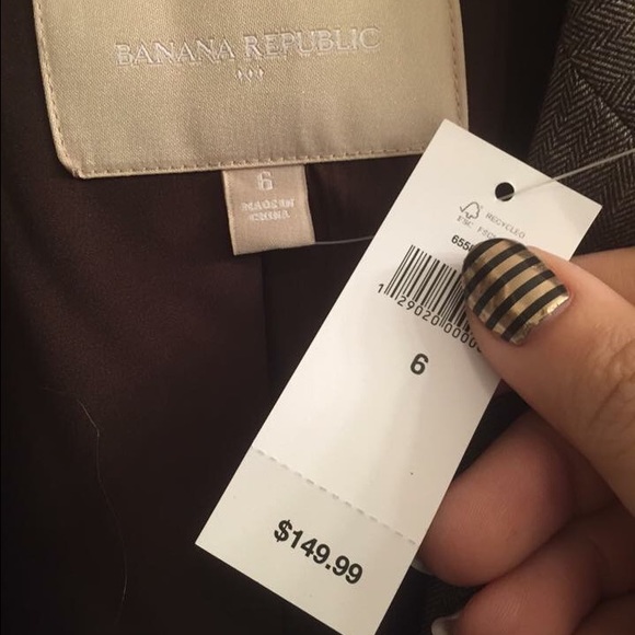 Banana Republic Suit Jacket sz 6 NWT - Picture 2 of 5