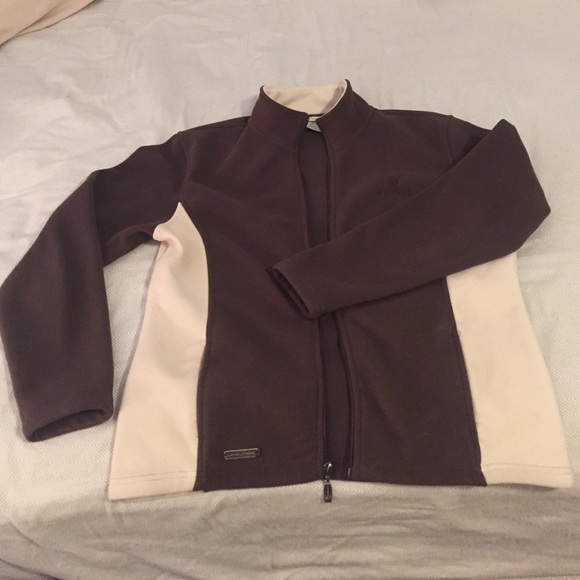 Brown and cream zip up jacket!