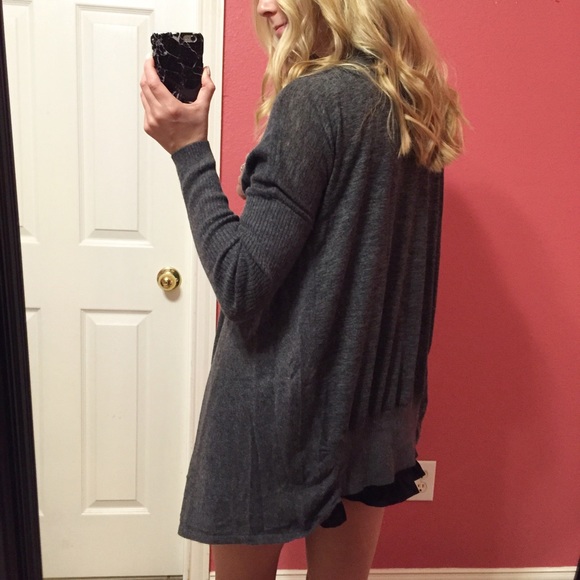 Charcoal Gray Cardigan - Picture 3 of 3