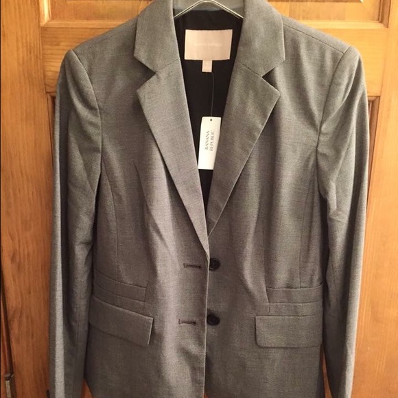 Banana Republic Suit Jacket Gray sz 6 NWT - Picture 1 of 4
