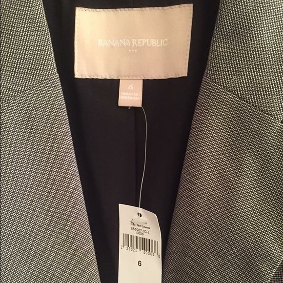 Banana Republic Suit Jacket Gray sz 6 NWT - Picture 2 of 4